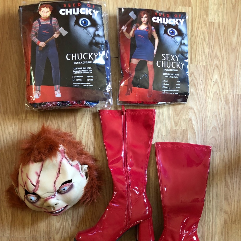 Chucky costume men’s xL , good condition .